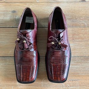 Stacey Adams Brown Snake Skin  Men shoes